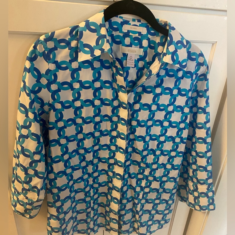 Chicos no iron print blouse